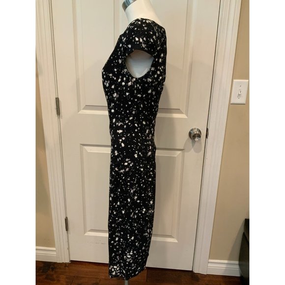 Michael Kors Collection Black & White Splatter Pattern Dress, Size 8 - Picture 4 of 8